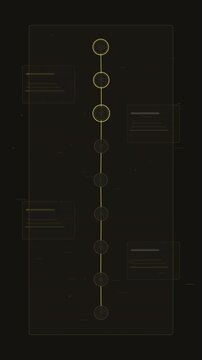 Vertical mobile background provenance timeline seamless loop