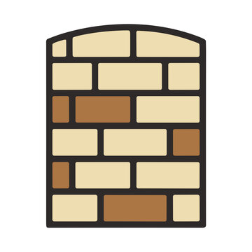 Brick wall pattern