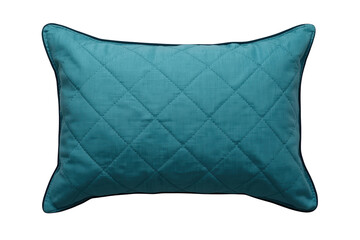 Obraz premium Teal Quilted Rectangular Decorative Pillow