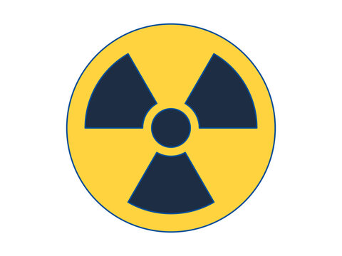 Radioactivity icon. Science icon. Flat vector icon concept.