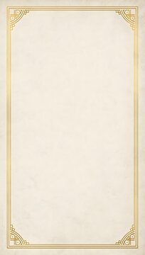 Classic Golden Line Border Background for Certificate or Menu Design