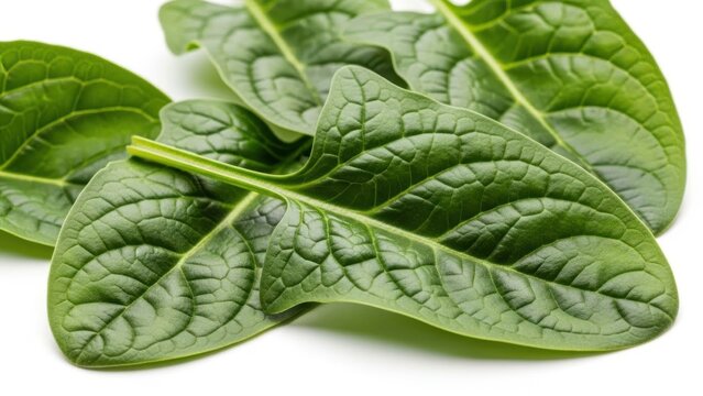 Fresh green spinach leaves for healthy food meal