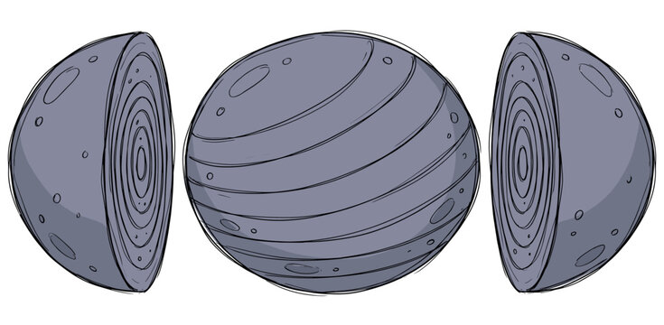 Stability Ball Fitness Illustration