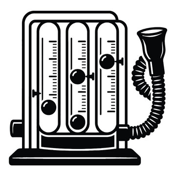 Medical incentive spirometer for lung breathing exercise and therapy