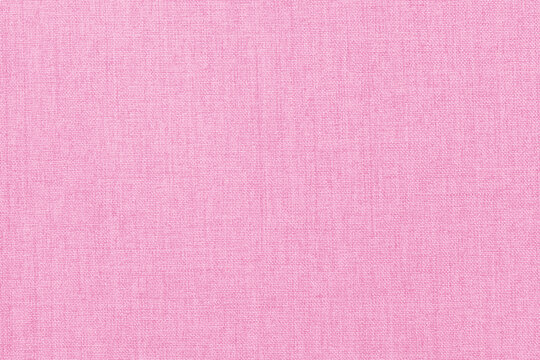Pink pastel linen fabric texture background, seamless pattern of natural textile.