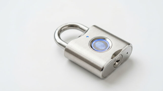 Smart lock biometric lock fingerprint lock security metal silver keyless access generative ai investments risk reward balance