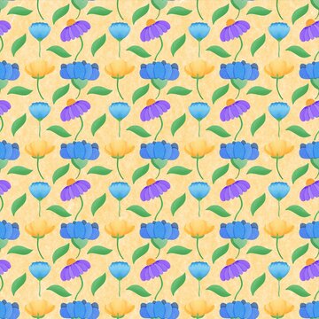 seamless floral pattern And wallpaper 