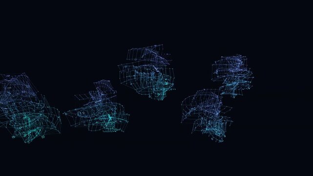 Data lattice nodes reorganize in a seamless digital network