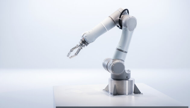Industrial Robotic Arm Manipulator Performing Precision Tasks in a Controlled Modern Laboratory Environment