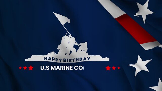 Happy Birthday Marines &ndash; Honoring Courage, Service  , and Tradition, 4k video