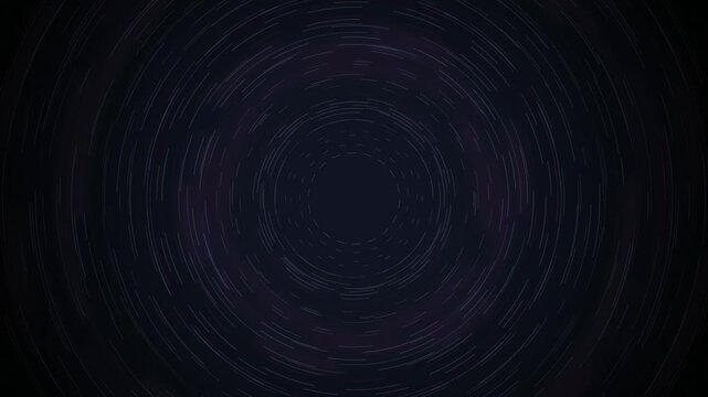 Star trails rotating celestial pole seamless loop motion background