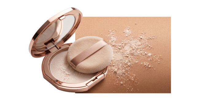 Beige concealer stick with creamy liquid smudge. Professional makeup cover-up wand for skin correction. Cosmetic foundation applicator. isolated PNG with Transparent Background