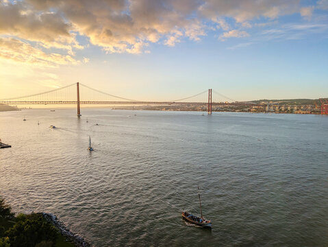 25 April Bridge Lisbon sunset