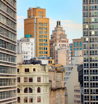 skyscrapers downtown Sao Paulo, Brasil