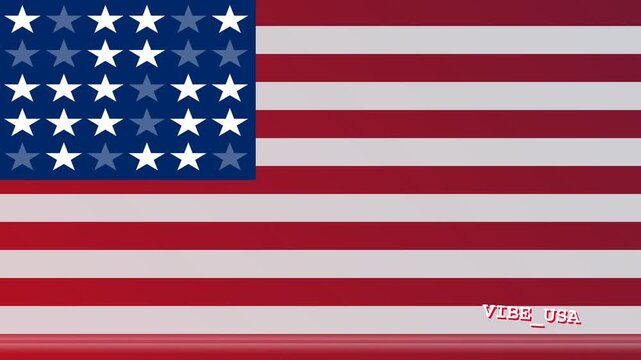 A conceptual photograph showcases the flag of the United States featuring unique dark stars representing specific states missing from the union during a period of historical political change