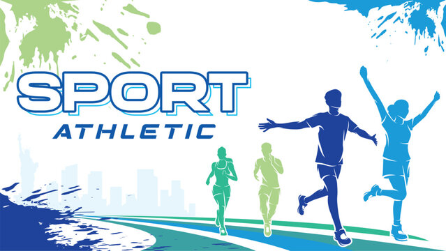 Sports Day Background Vector. International Sports Day Illustration. Graphic Design for the decoration of gift certificates, banners, and flyer