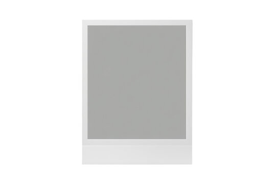Single instant photo frame with gray placeholder