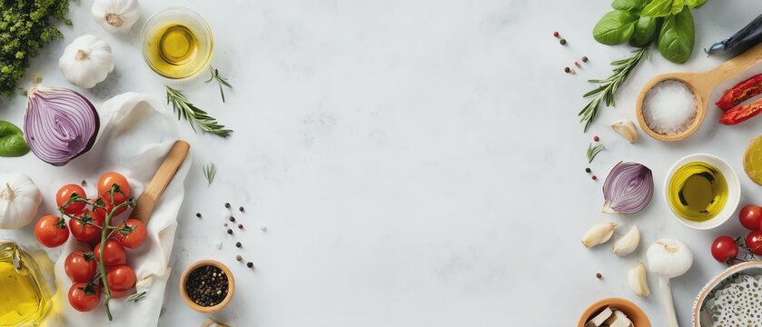 Fresh ingredients for healthy cooking.