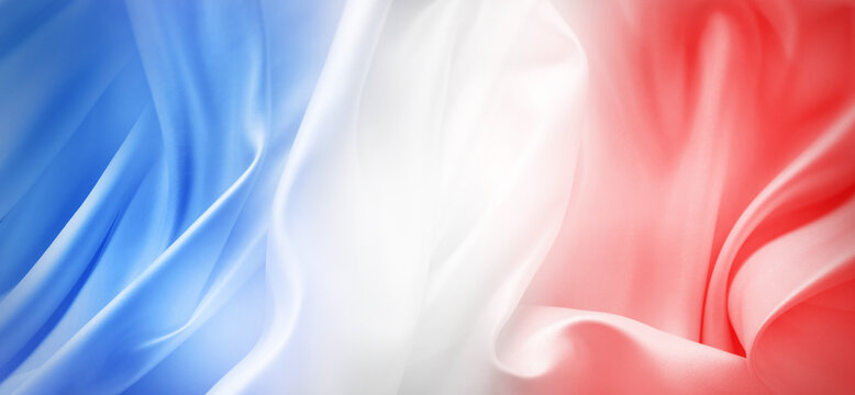 Abstract red white and blue fabric