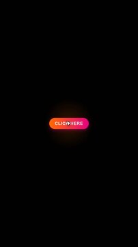Neon Gradient Click Here Call to Action Button with Cursor Animation Vertical Video for Social Media