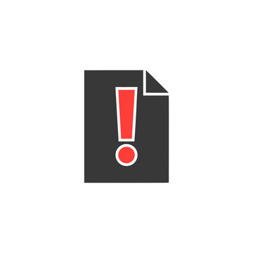 Critical File Error and Cyber Security Warning Icon