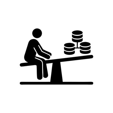 Balancing Human Labor and Digital Data Concept