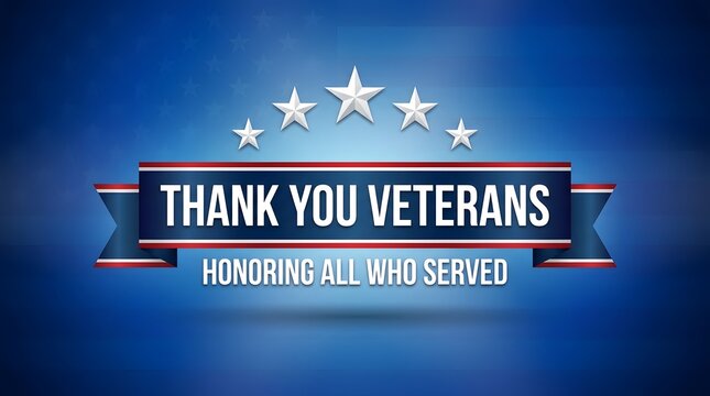 Thank you veterans honor all who served american flag background
