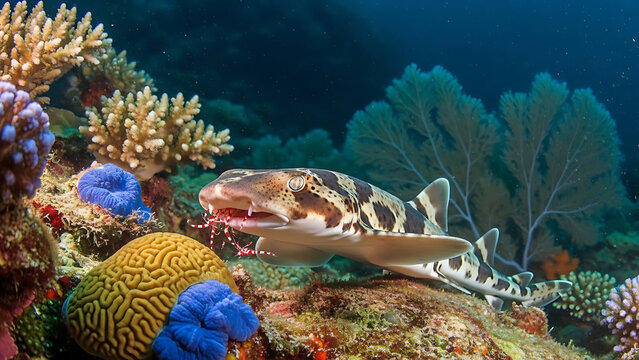Colorful Reef Fish Swim Among Coral Gardens and Sea Fans in Tropical Ocean Waters with Vibrant Marine Life and Underwater Scenery for Nature Travel and Aquatic Conservation
