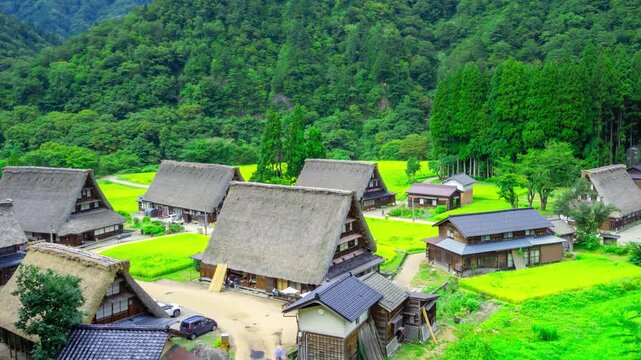世界遺産・五箇山 菅沼集落 タイムラプス　