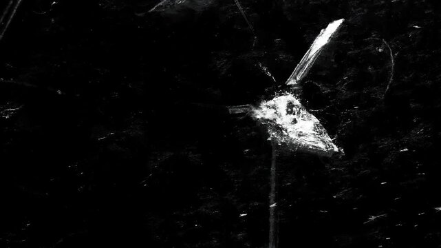 Sodium Acetate Crystal Growth around a Small Central Cluster
