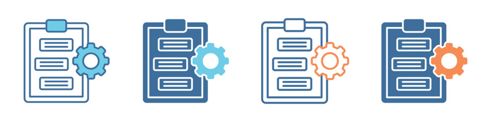 Fototapeta premium Priority Management Icon Set Multiple Style Collection