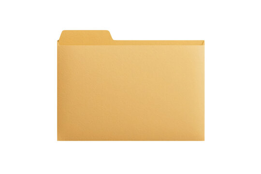 Orange office file folder