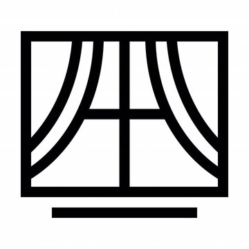 Window Outline style, animation icon for social media, presentations, videos, websites, etc. No background, Alpha channel.
