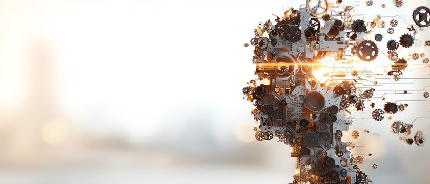 Abstract representation of innovative technology.