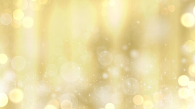 金色の背景に優しい光が灯るイメージのアニメーション動画