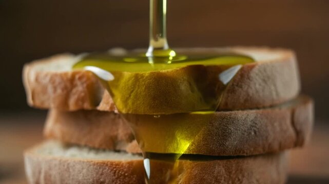 Olive Oil Bread Stack Background