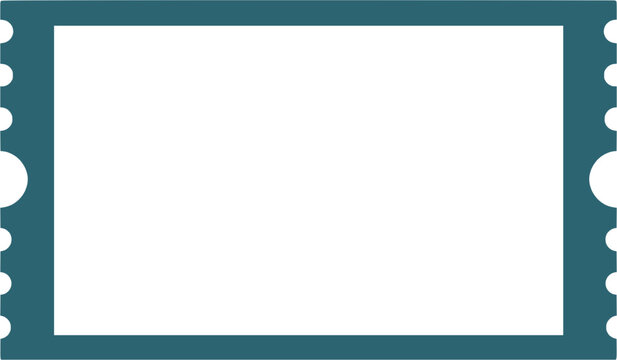 teal coupon ticket frame