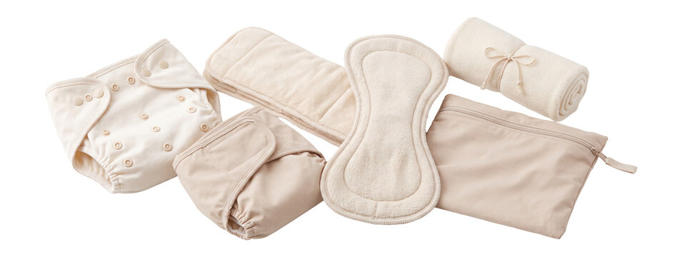 Reusable Cloth Diaper Kit Soft Neutral Product Set