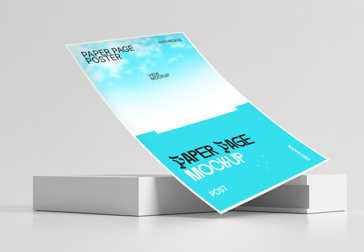 A4 Paper Page Mockup