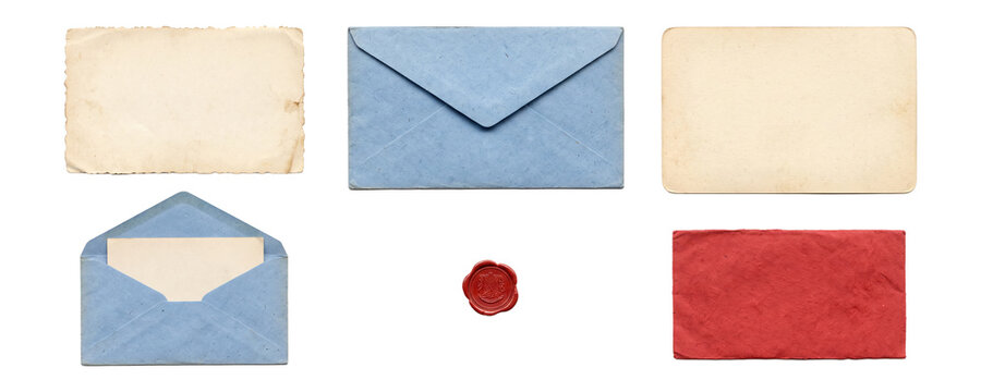 Vintage Correspondence Kit with Envelopes and Seals