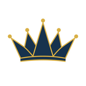 golden crown isolated on white