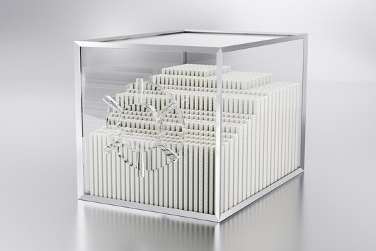 Glass safe filled with stacks of money, symbolizing savings, investments, financial security, wealth protection, banking, deposits, and long-term capital growth.