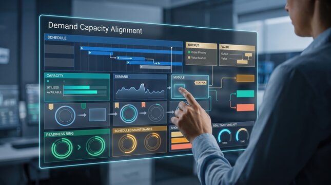 Production Planning - Demand Capacity Alignment Virtual Manufacturing Planning Interface
