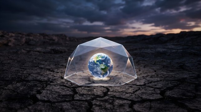 Global peace and nuclear disarmament conceptual illustration