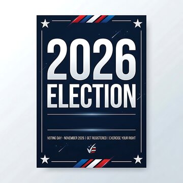 2026 election poster design with patriotic elements