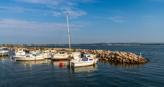 Fishing boats in the Pointe Courte district of S&egrave;te, Occitanie, France.