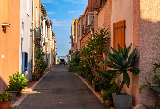 A street in the La Pointe Courte neighborhood of S&egrave;te, Languedoc, France.