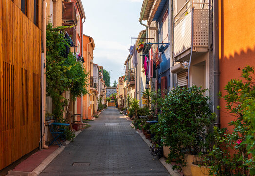 A street in the La Pointe Courte neighborhood of S&egrave;te, Languedoc, France.