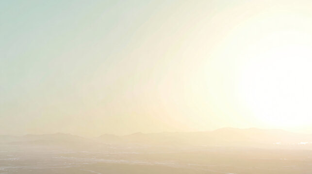 Abstract but physically believable landscape created by subtle atmospheric temperature differences,