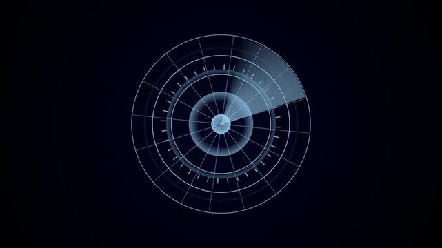 Radar Detection and Tracking System Display with Scanning Signal radar icon